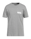 Rta Man T-shirt Grey Size S Cotton In Grey