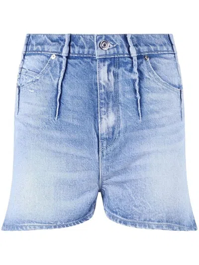 Rta Mano Denim Shorts In Blue