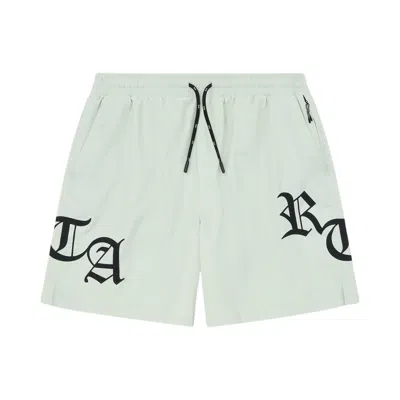 Pre-owned Rta Mark Swim Short 'light Teal/old English' | Men's Size Xs