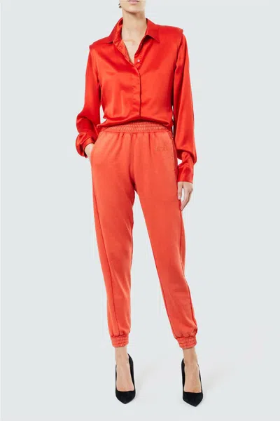 Rta Melina Shirt In Hot Spot In Orange