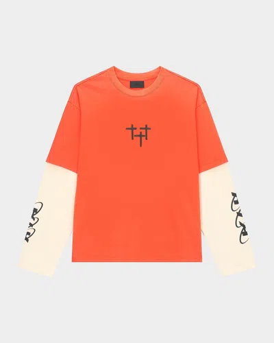 RTA MEN & APOS;S LORIS DOUBLE LAYERED LONG-SLEEVE T-SHIRT