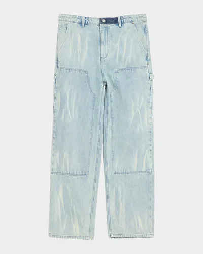 Rta Men & Apos;s Santiago Straight Leg Carpenter Pants In Blue