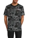 Rta Bandana-patchwork T-shirt In Black