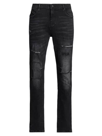 Rta Men's Bryant Distressed Skinny Jeans In Black