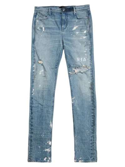 Rta Men's Clayton Distressed Jeans In Blue