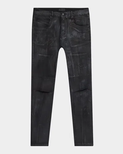Rta Men's Clayton Distressed Skinny Jeans In Obsidian