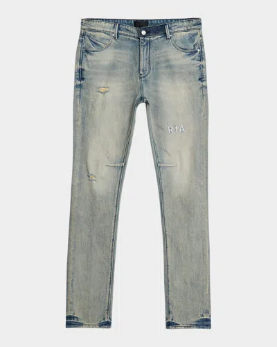 Rta Men's Clayton Vintage Wash Skinny Jeans In Blue