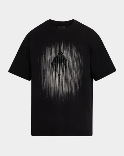 Rta Men's Colin Etched Monogram T-shirt In Blk Etched Monogram