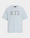 Rta Men's Colin Illuminated Logo T-shirt In Vtg Blk Illuminated
