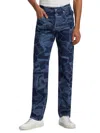 Rta Men's Collage Slim-fit Jeans In Indigo Photo Collage