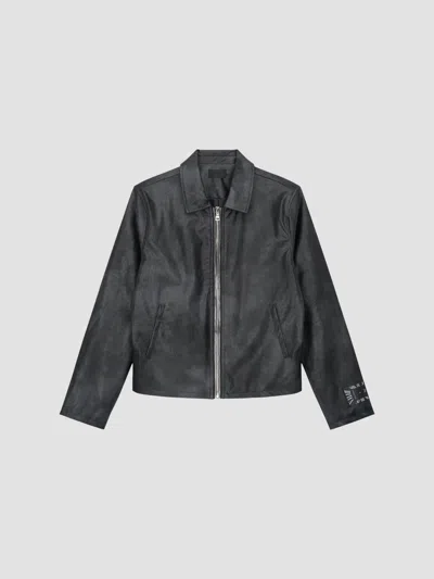 Rta Apollo Fitted Classic Jacket In Black
