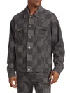 Rta Men's Danny Cross Checked Jacket In Grey