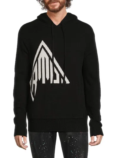 Rta Men's Dion Logo Wool & Cashmere Hoodie In Black | ModeSens
