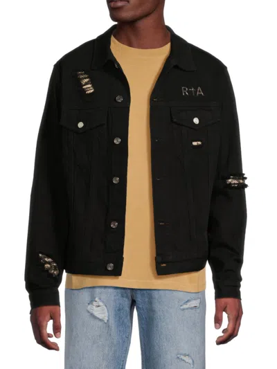 Rta Men's Distressed Denim Jacket