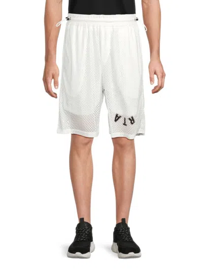 Rta Men's Drawcord Track Shorts In White
