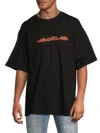 Rta Men's Drop-shoulder Cotton T-shirt In Black
