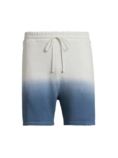 Rta Men's Gradient Cotton Shorts In Blue Gradient