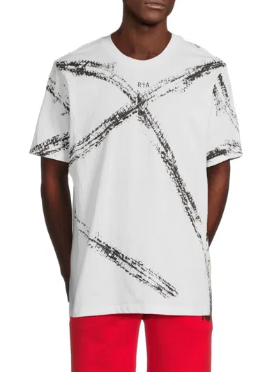 Rta Men's Graphic Cotton T-shirt In Multi