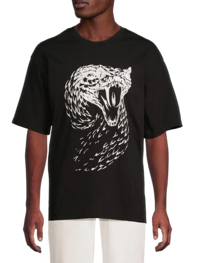 Rta Men's Graphic Drop Shoulder Cotton T-shirt In Multi