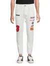 Rta Men's Graphic Sweatpants In White