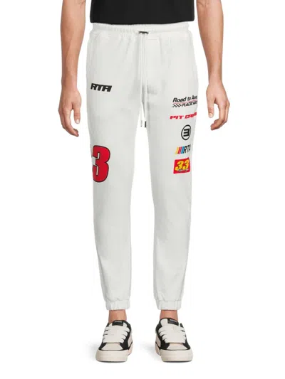 Rta Men's Graphic Sweatpants In White