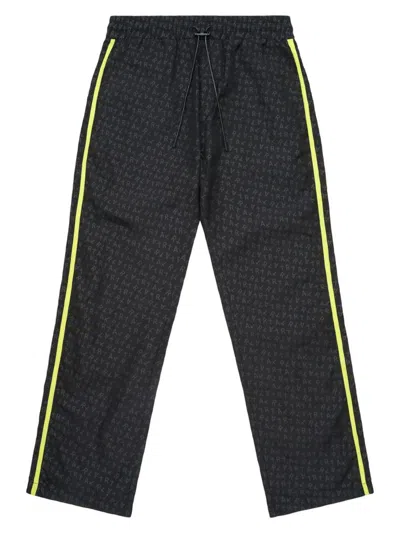 RTA MEN'S HARVEY ALLOVER LOGO DRAWSTRING PANTS