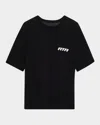 Rta Oversized Fit Graphic Logo Mesh Tee