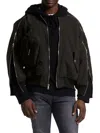 Rta Issac Bomber Jacket In Black In Black