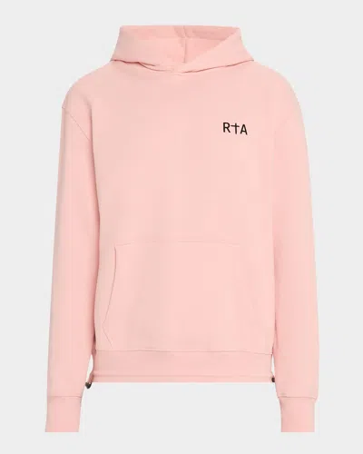 Rta Men's Jordan Stamp Logo Hoodie In Blush Stamp Logo
