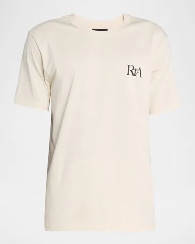 Rta Men's Liam Typography Oversized T-shirt In White