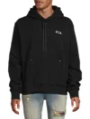 Rta Jordan Stamp-logo Hoodie In Black