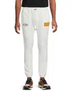 Rta Men's Logo Cotton Joggers In White