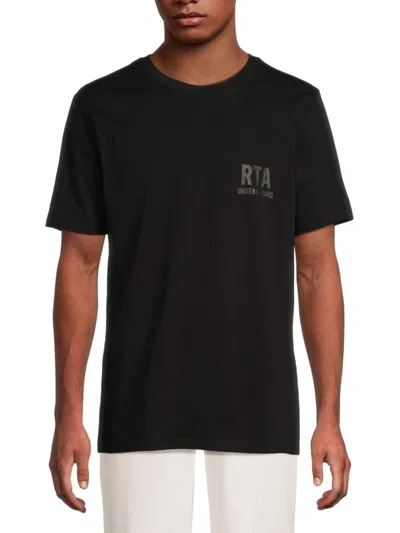 Rta Men's Logo Graphic Cotton T-shirt In Black