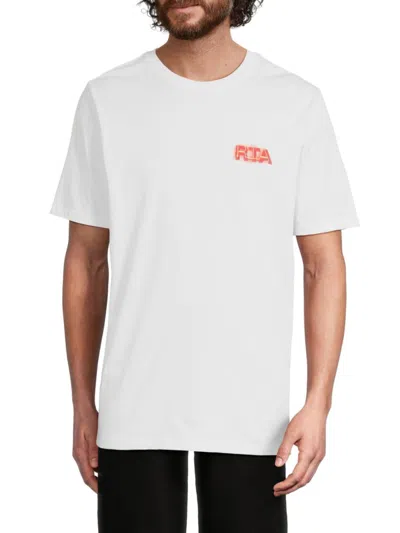 Rta Men's Logo Graphic Cotton T-shirt In White
