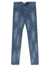 Rta Slim Fit Jeans In Medium Blue In Medium Blue