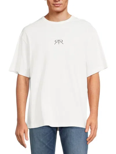 Rta Men's Logo Oversized T Shirt In White