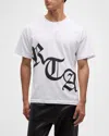 Rta Men's Logo-print T-shirt In White  Old English