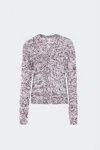 Rta Men's Long Oversized Cardigan In White Dots In Multi