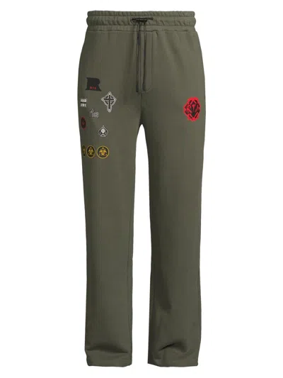 Rta Men's Lost Frequencies Cameron Military Patch Sweatpants