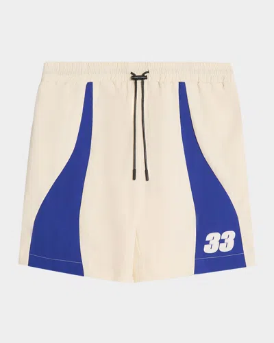 Rta Men's Louis Drawstring Shorts In Blue