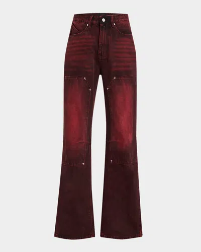 Rta Men's Ricardo Grain Wash Jeans In Red Grain