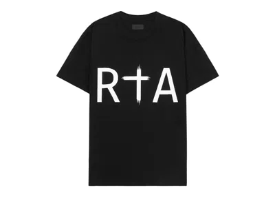 Pre-owned Rta Men's  Liam Short Sleeve Tee Shirt In Black