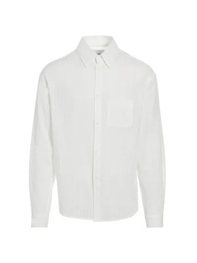 Rta Men's Striped Cotton Button-front Shirt In White