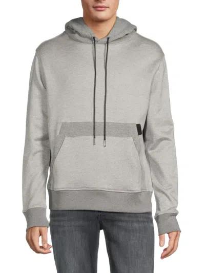 Rta Men's Two Tone Pullover Hoodie In Light Grey