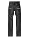 Rta Merciless Faux-leather Jeans In Black