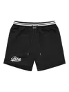 Rta Mesh-panel Drawstring Shorts In Black