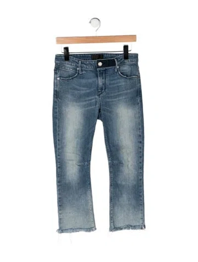 Pre-owned Rta Mid-rise Flared Jeans In Blue
