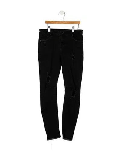 Pre-owned Rta Mid-rise Skinny Leg Jeans In Black
