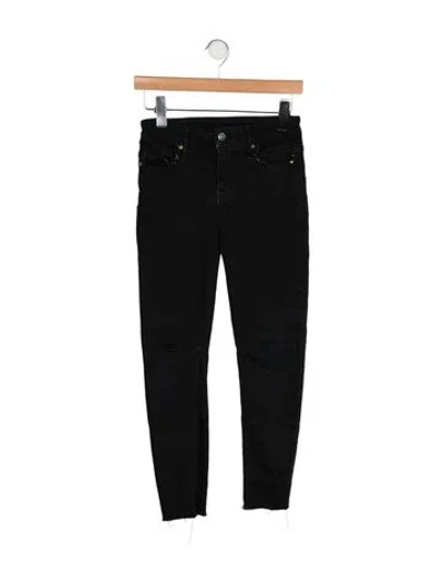 Pre-owned Rta Mid-rise Skinny Leg Jeans In Black