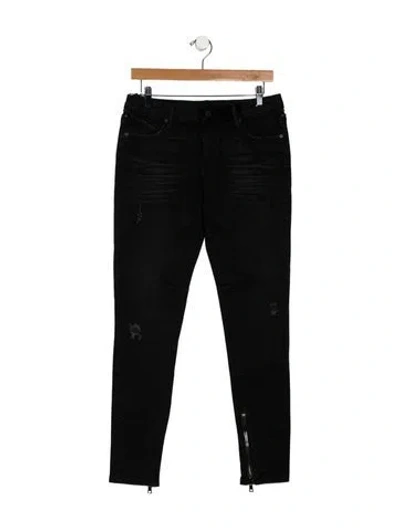 Pre-owned Rta Mid-rise Skinny Leg Jeans In Black